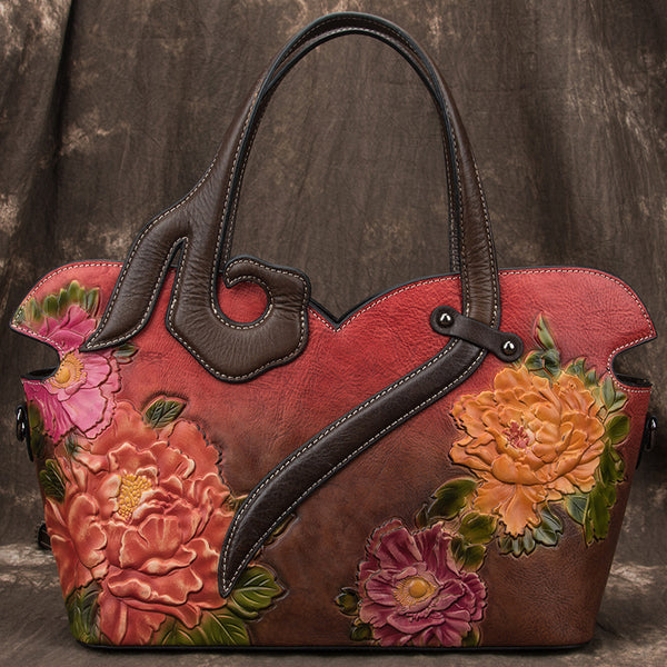 Fancy Flower Designer leather bags